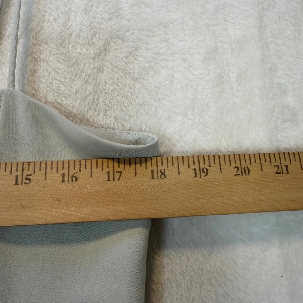 Aritzia Babaton Slip Dress Womens Size Large Light Green Slit Dressy Coquette - Picture 6 of 9